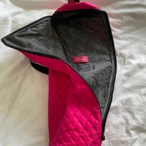 Karma Quilted Yoga Mat Bag - Pink
